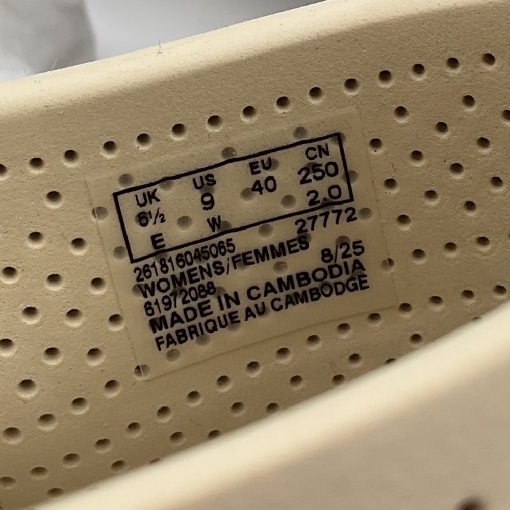 Clarks Cloudsteppers Drift Twist Sandal Womens 9 Wide Perforated Slide Beige - Picture 6 of 10